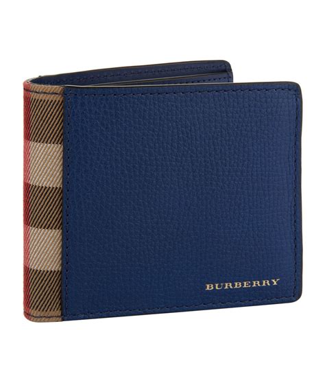 burberry black label men wallet blue red|burberry men's wallets on sale.